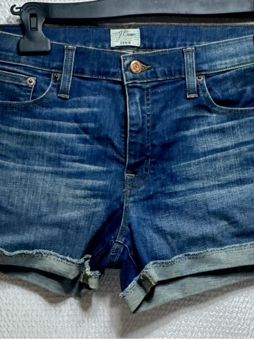 J.Crew Denim Blue Rolled Hem Denim Shorts